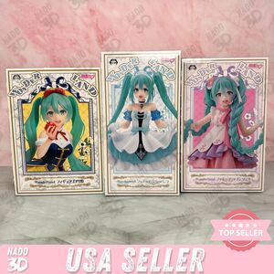 Hatsune Miku Wonderland Set - Cinderella - Repunzel - Snowwhite Figure 3 lot